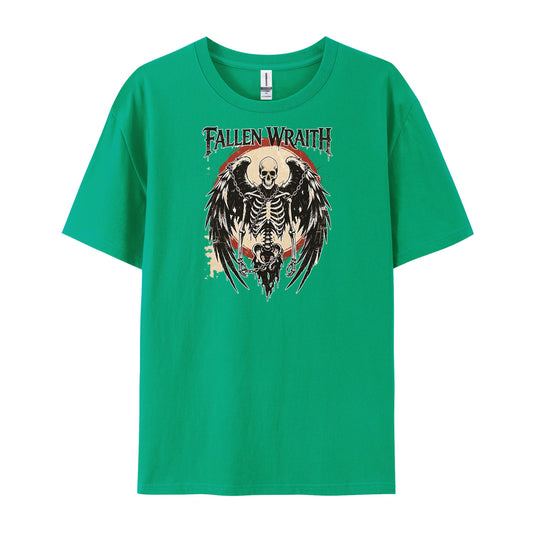 Fallen Wraith Winged Skeleton Chain T-Shirts