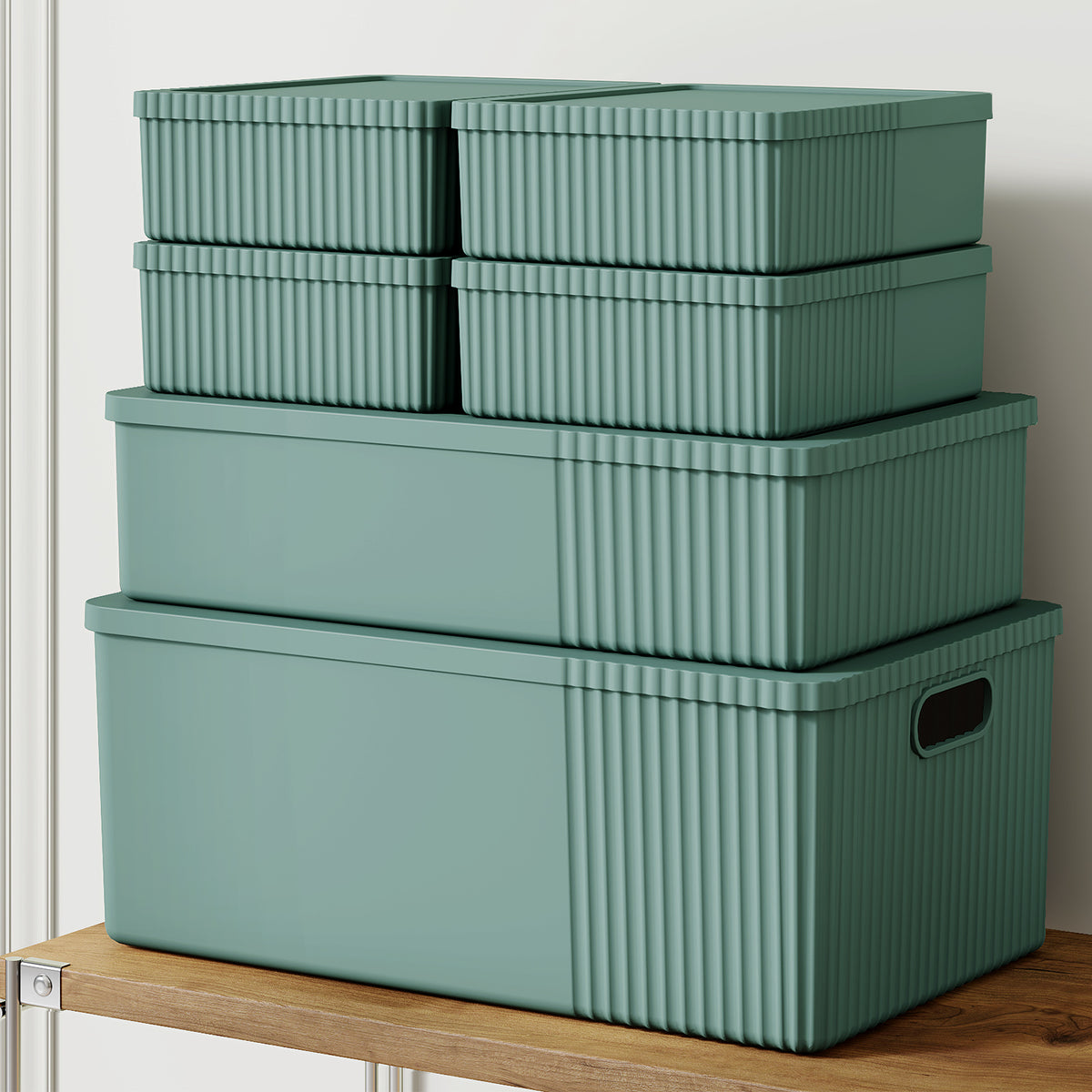 T2 Decorative Storage Bins with Lids Set of 6