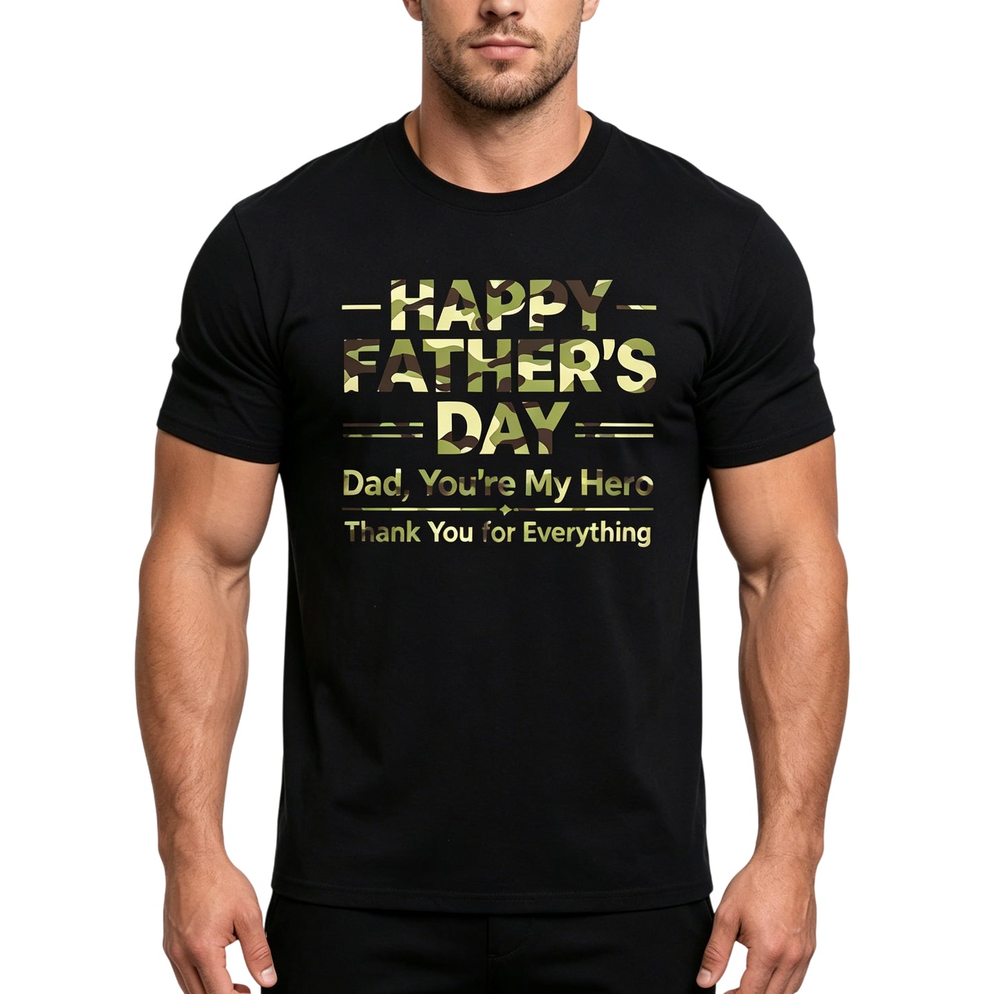 Camouflage Happy Father's Day T-Shirts