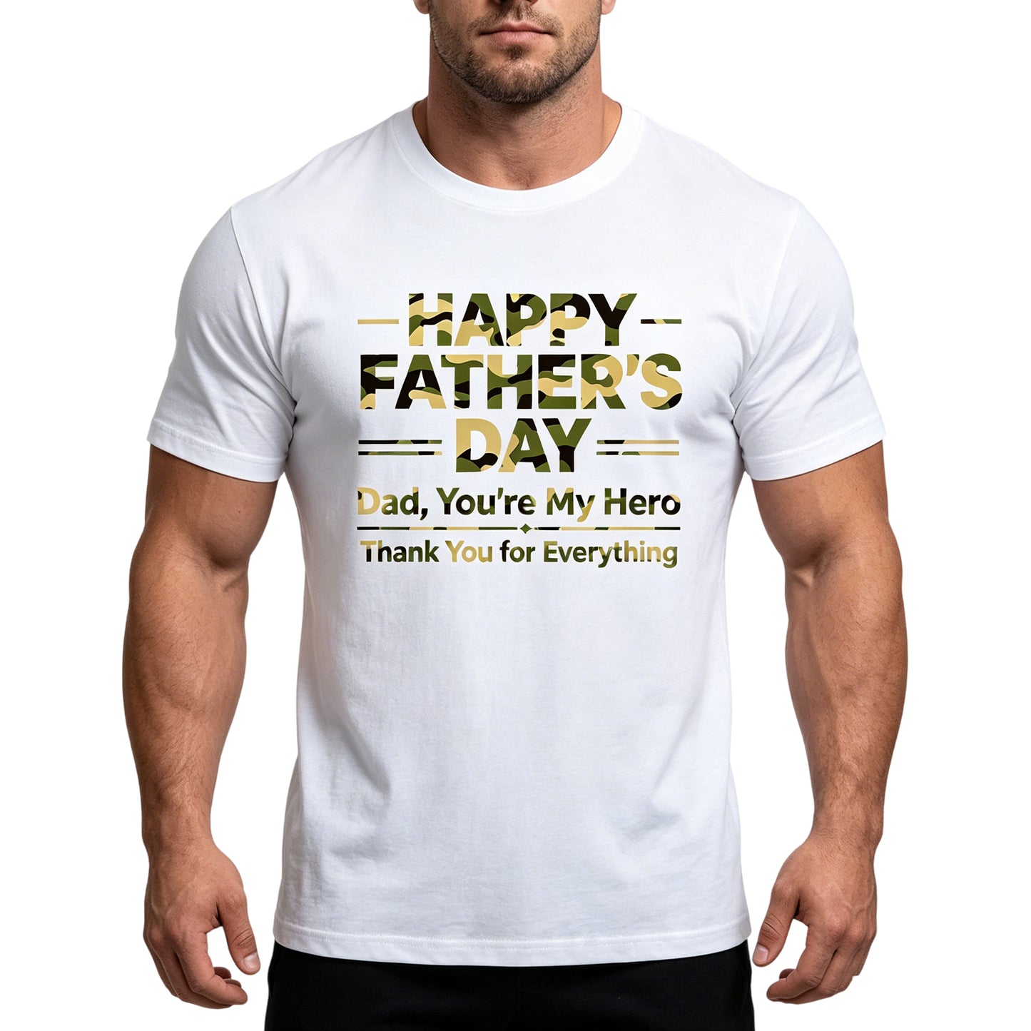 Camouflage Happy Father's Day T-Shirts