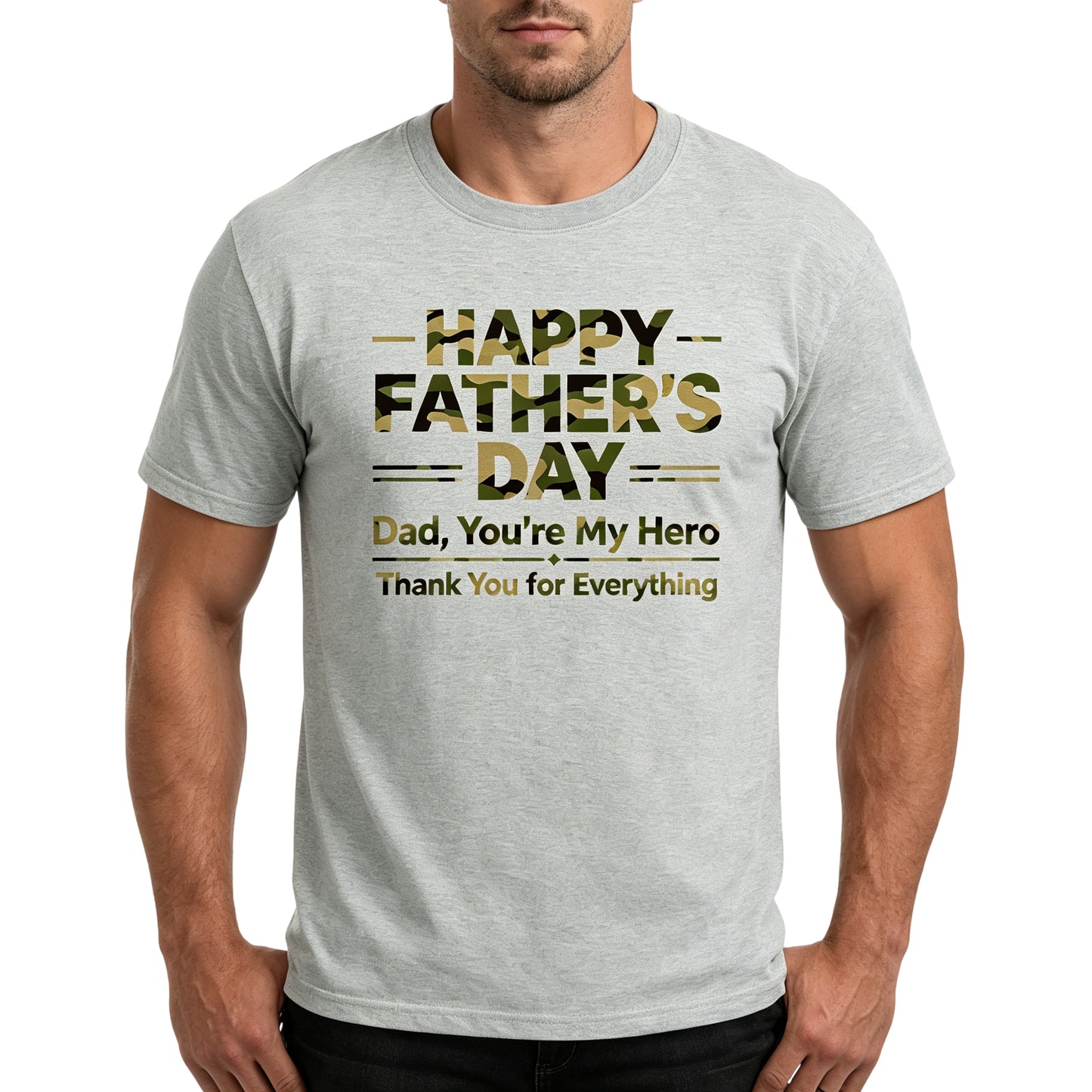 Camouflage Happy Father's Day T-Shirts