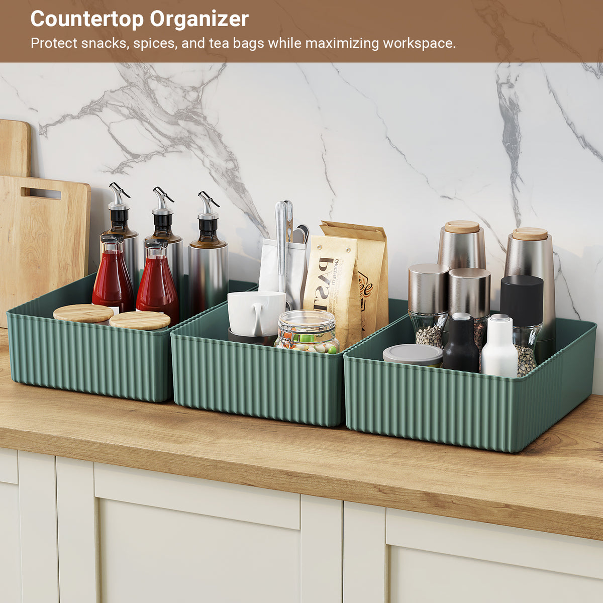 T2 Decorative Storage Bins with Lids Set of 6