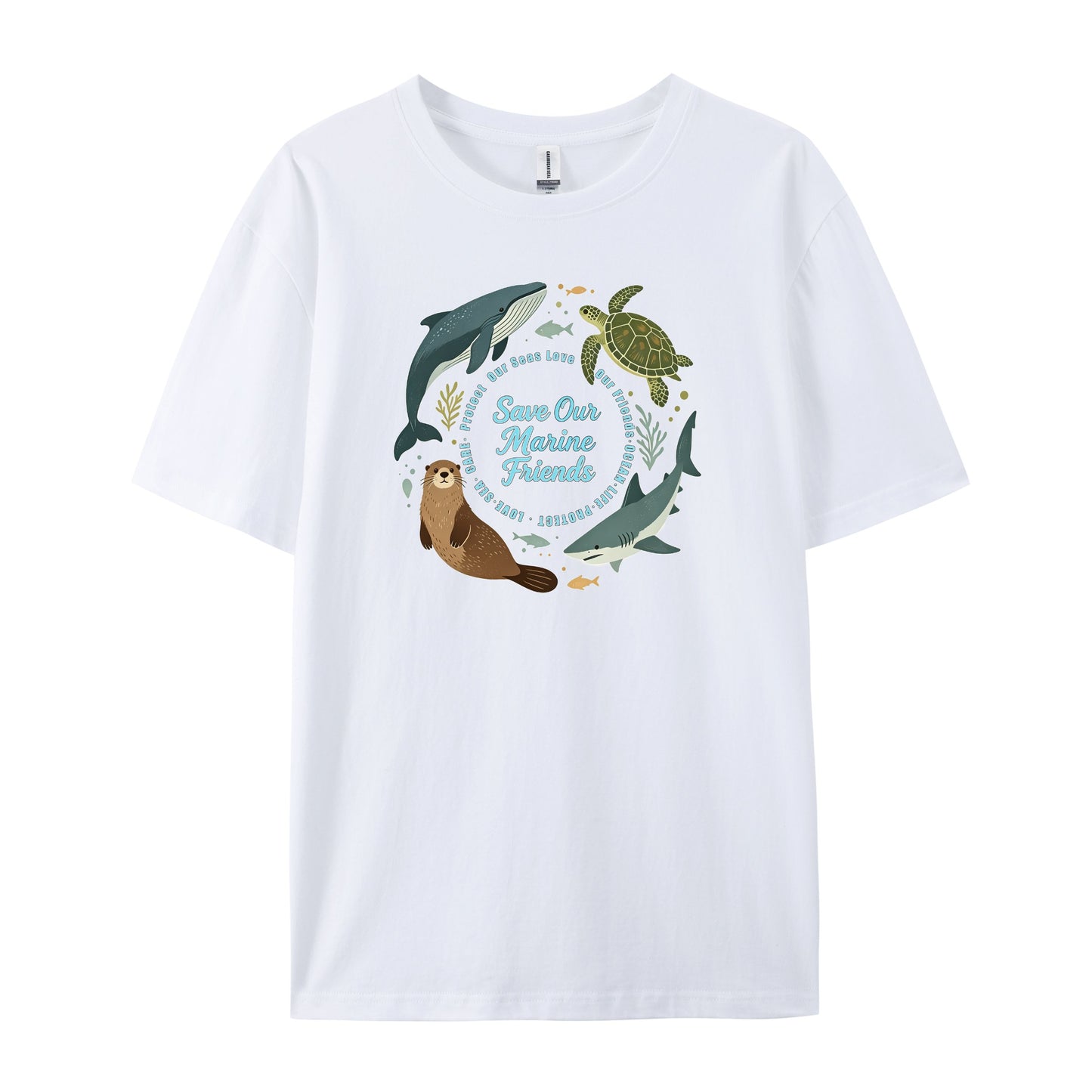 Save Our Marine Friends Whale Otter Shark T-Shirts
