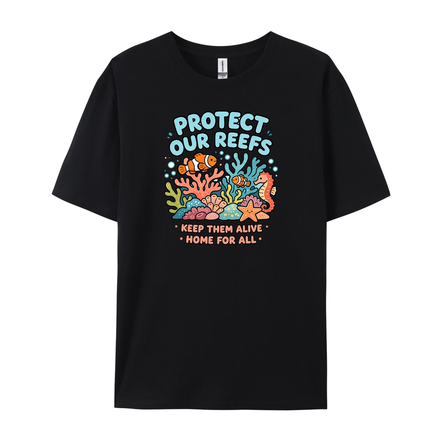 Twin Seahorse Coral Reef Bubble T-Shirts