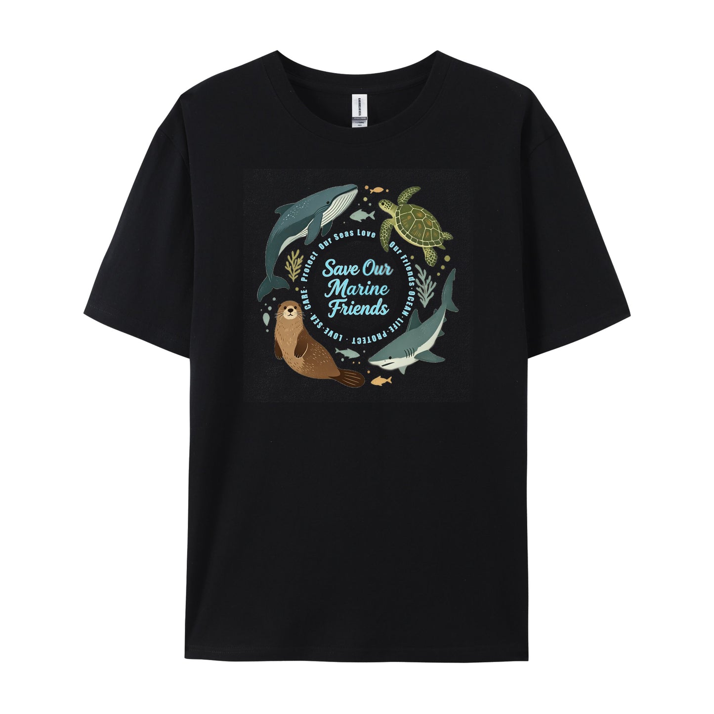 Save Our Marine Friends Whale Otter Shark T-Shirts