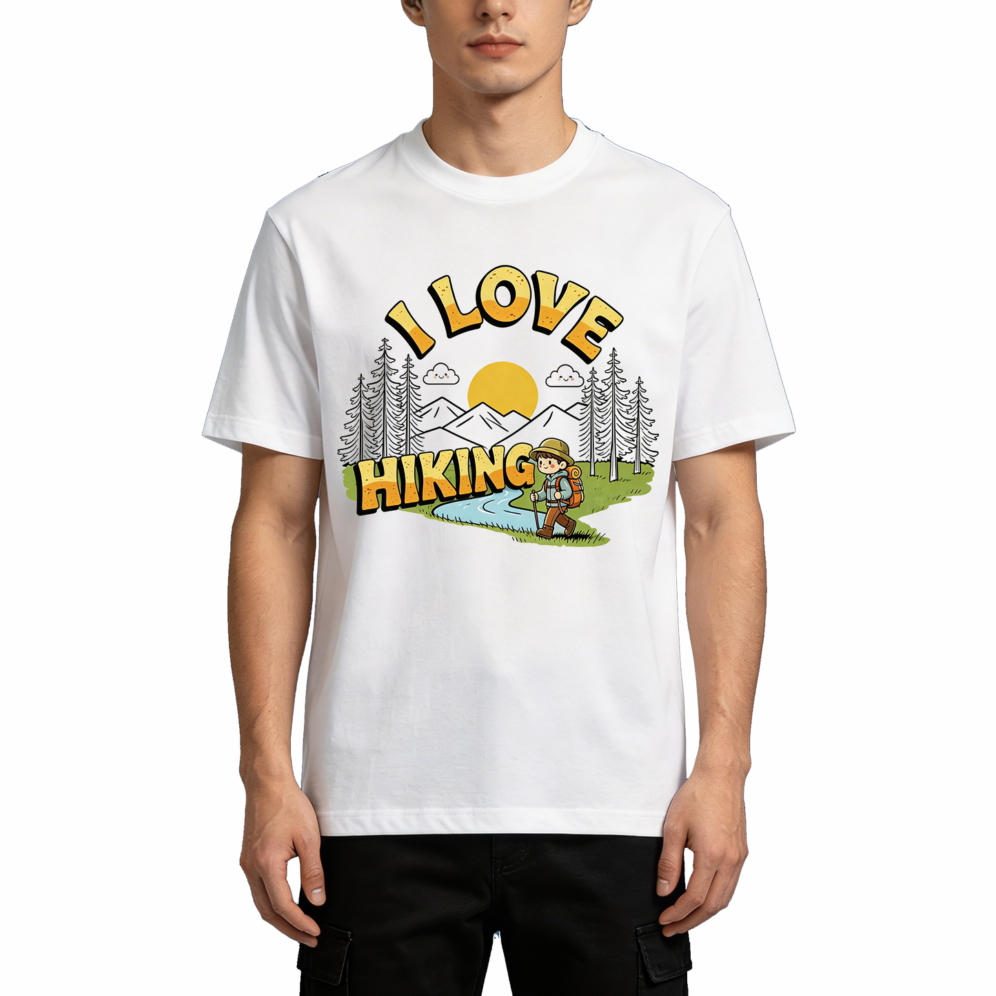 I Love Hiking Sport T-Shirts