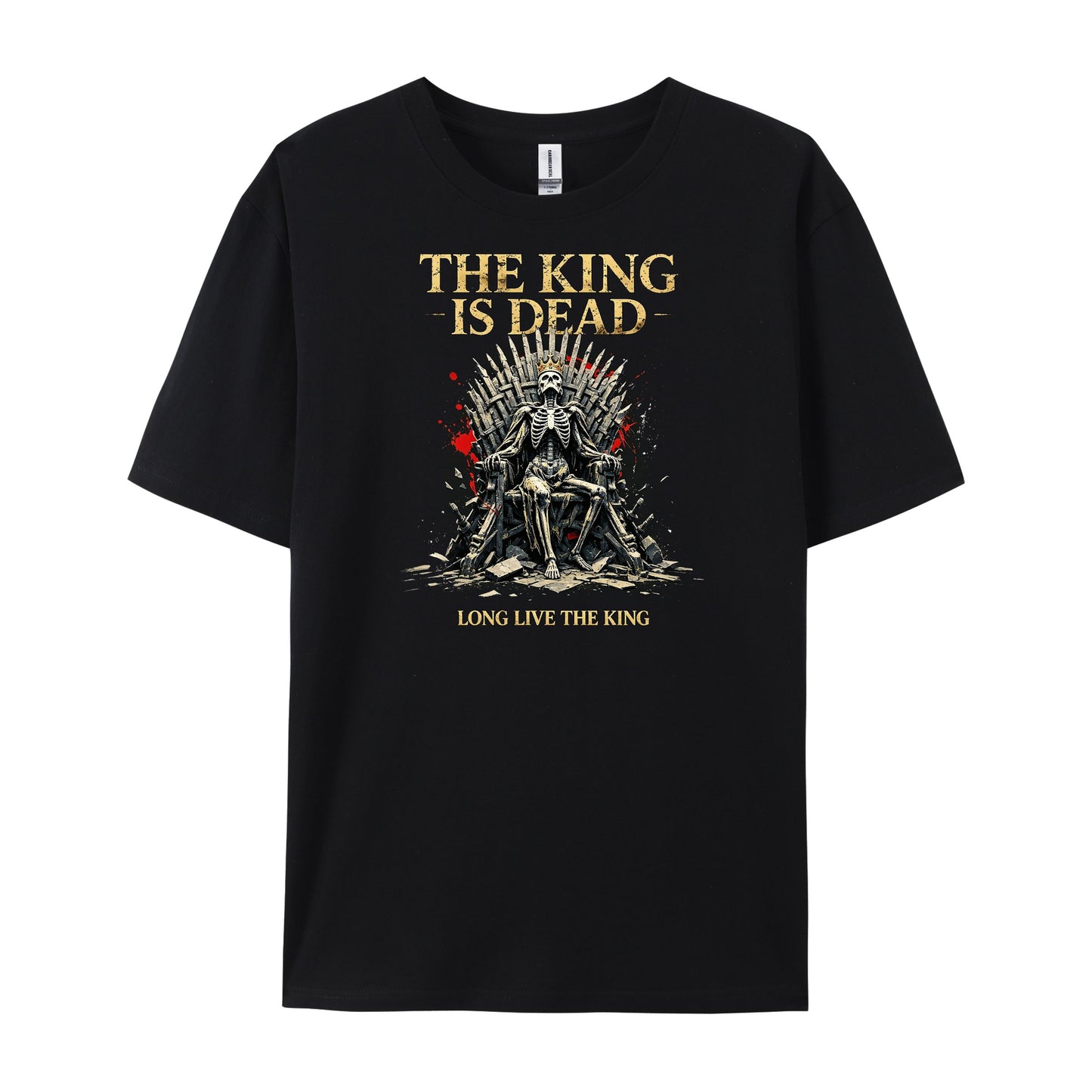 Premium Gothic Skeleton Iron Throne Skull T-Shirts