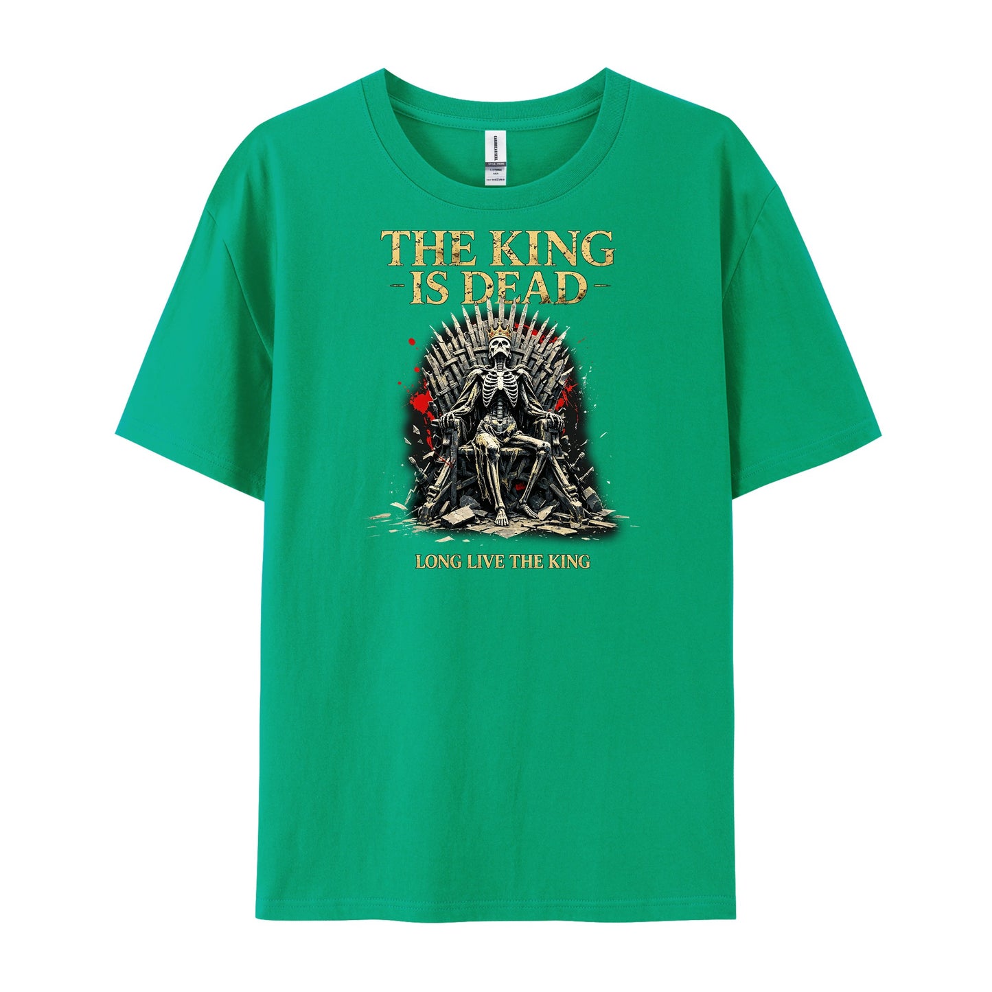 Premium Gothic Skeleton Iron Throne Skull T-Shirts