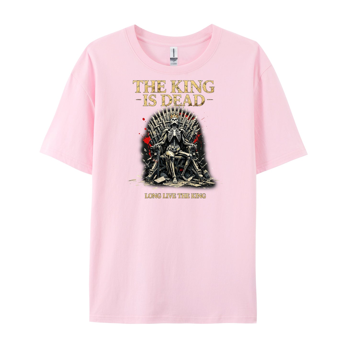 Premium Gothic Skeleton Iron Throne Skull T-Shirts