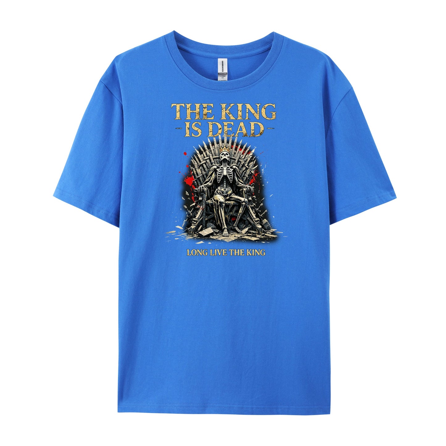 Premium Gothic Skeleton Iron Throne Skull T-Shirts