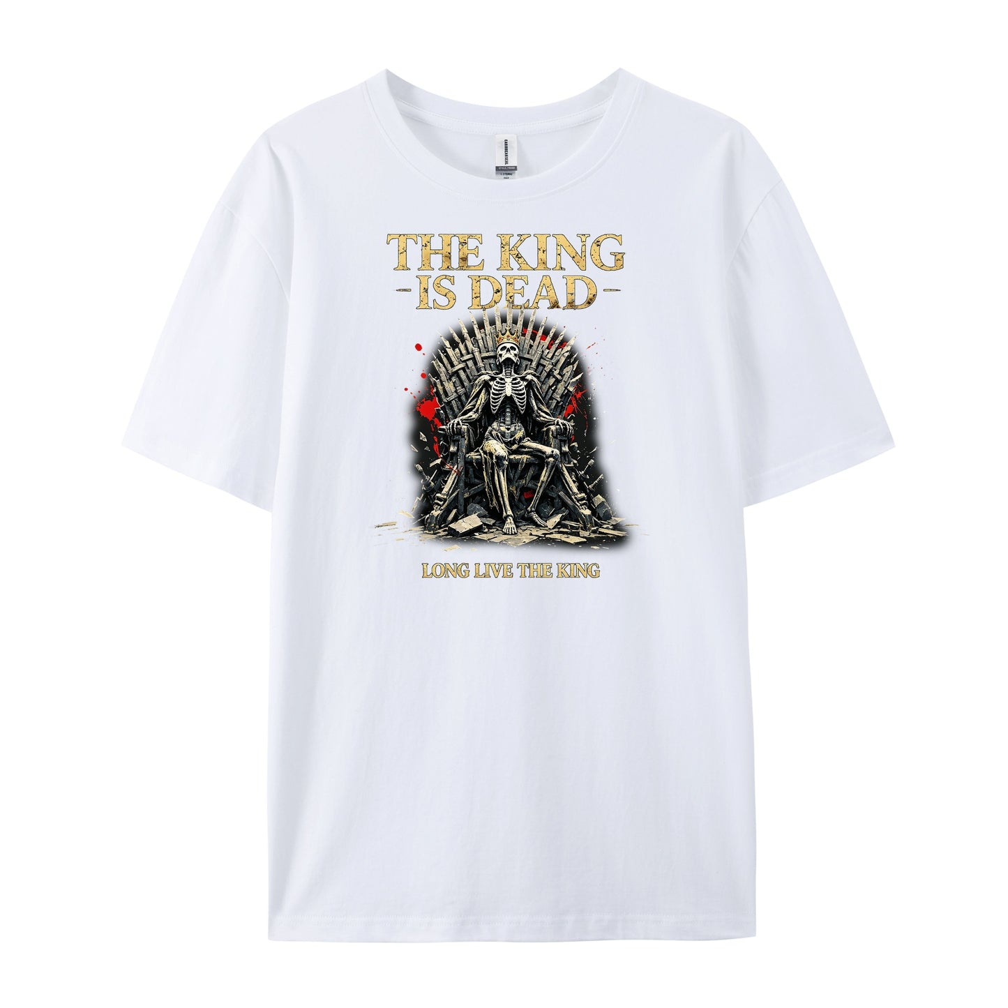 Premium Gothic Skeleton Iron Throne Skull T-Shirts
