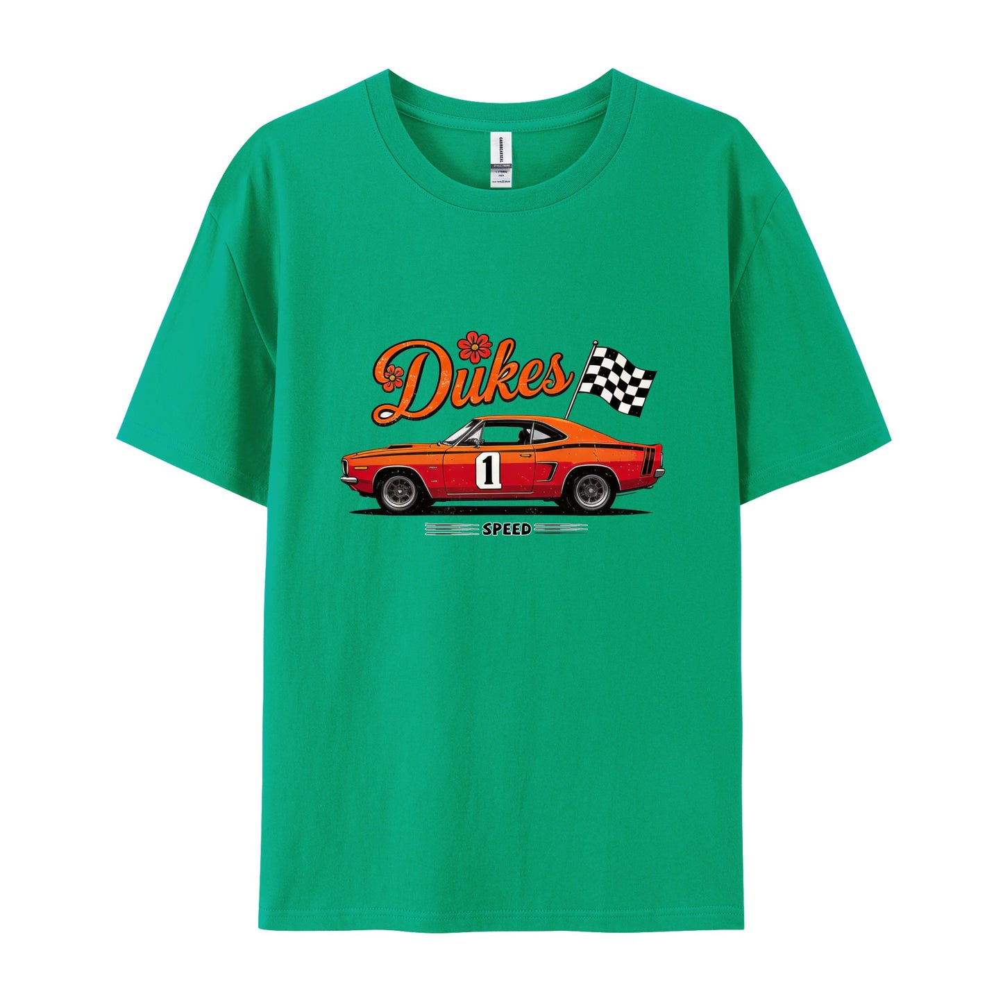Retro Muscle Car Race Flag T-Shirts