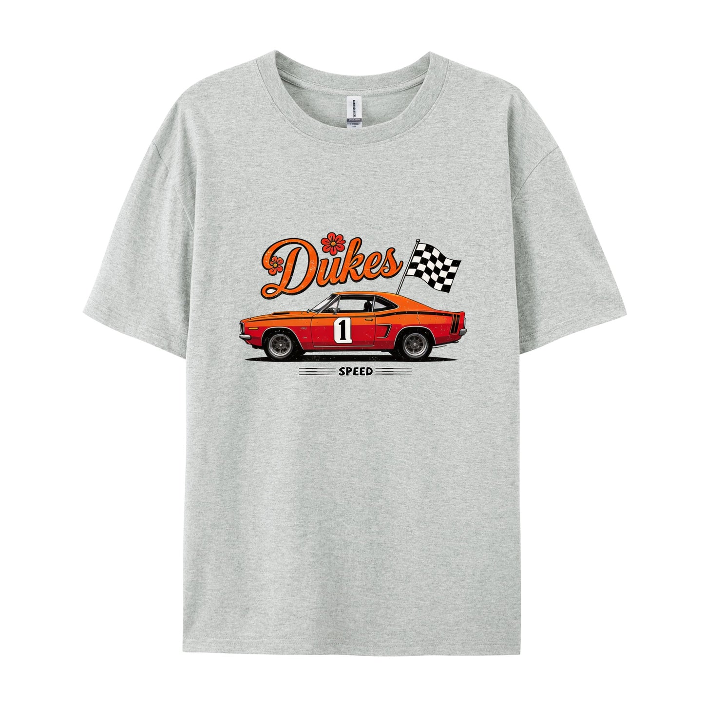 Retro Muscle Car Race Flag T-Shirts