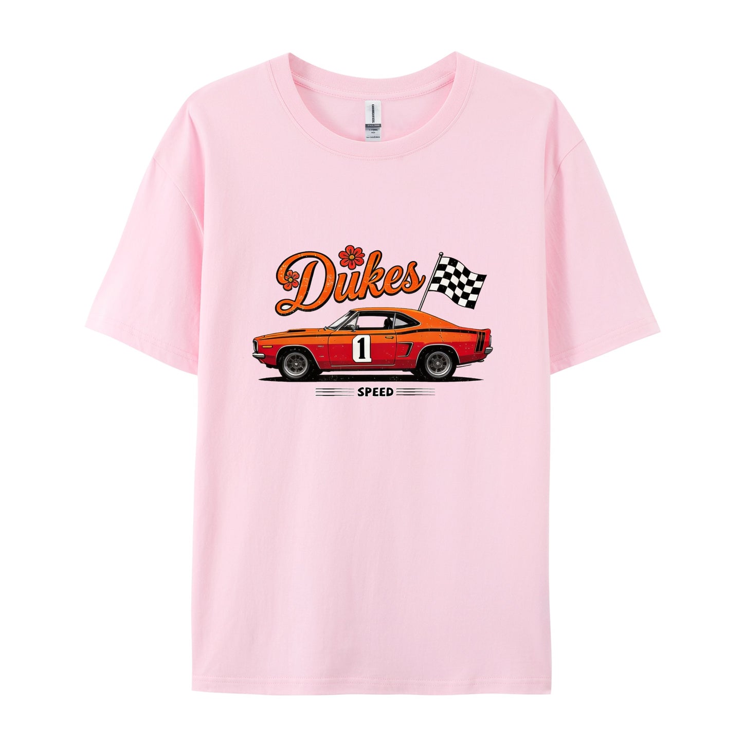 Retro Muscle Car Race Flag T-Shirts
