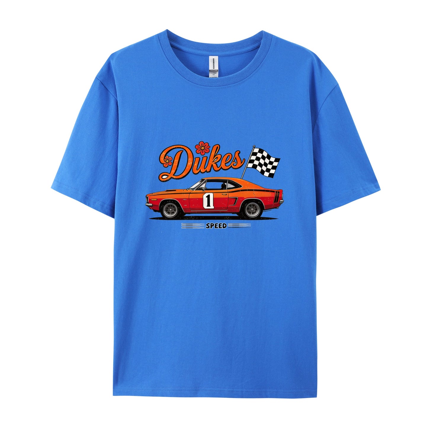 Retro Muscle Car Race Flag T-Shirts