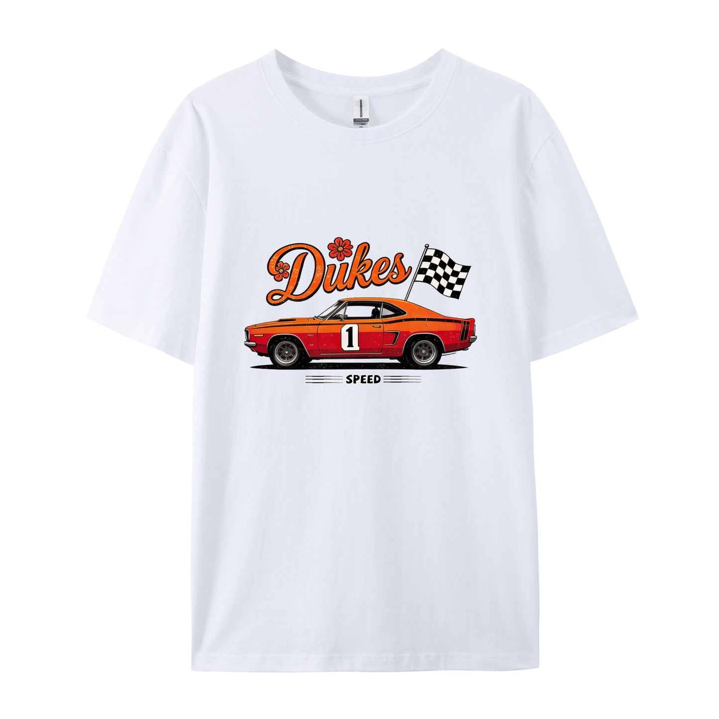 Retro Muscle Car Race Flag T-Shirts