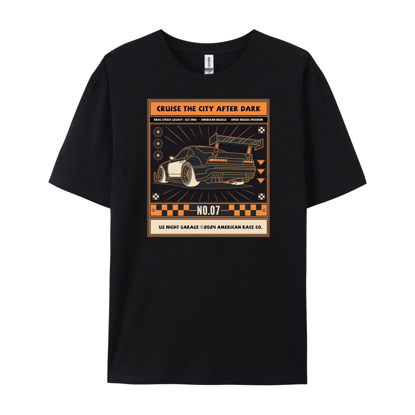 Retro Box Car Graphic Racing T-Shirts