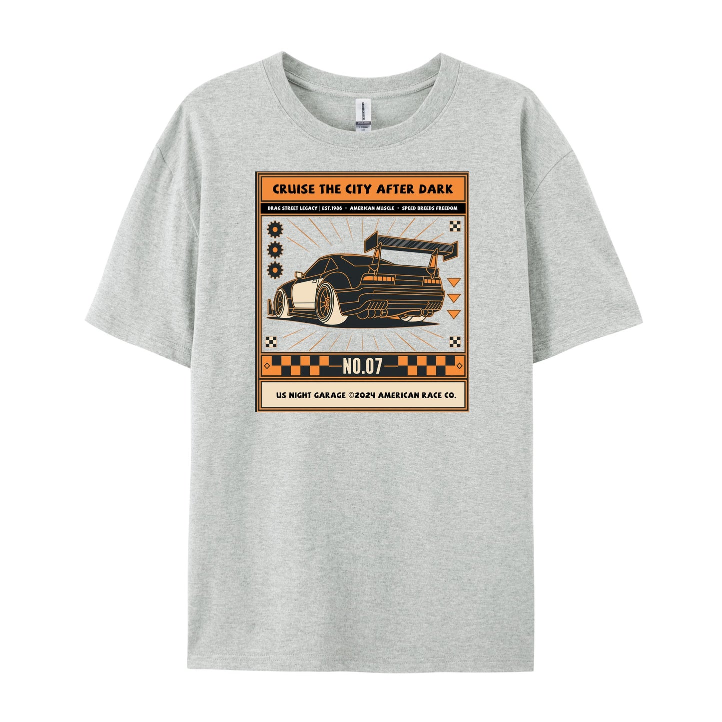 Retro Box Car Graphic Racing T-Shirts