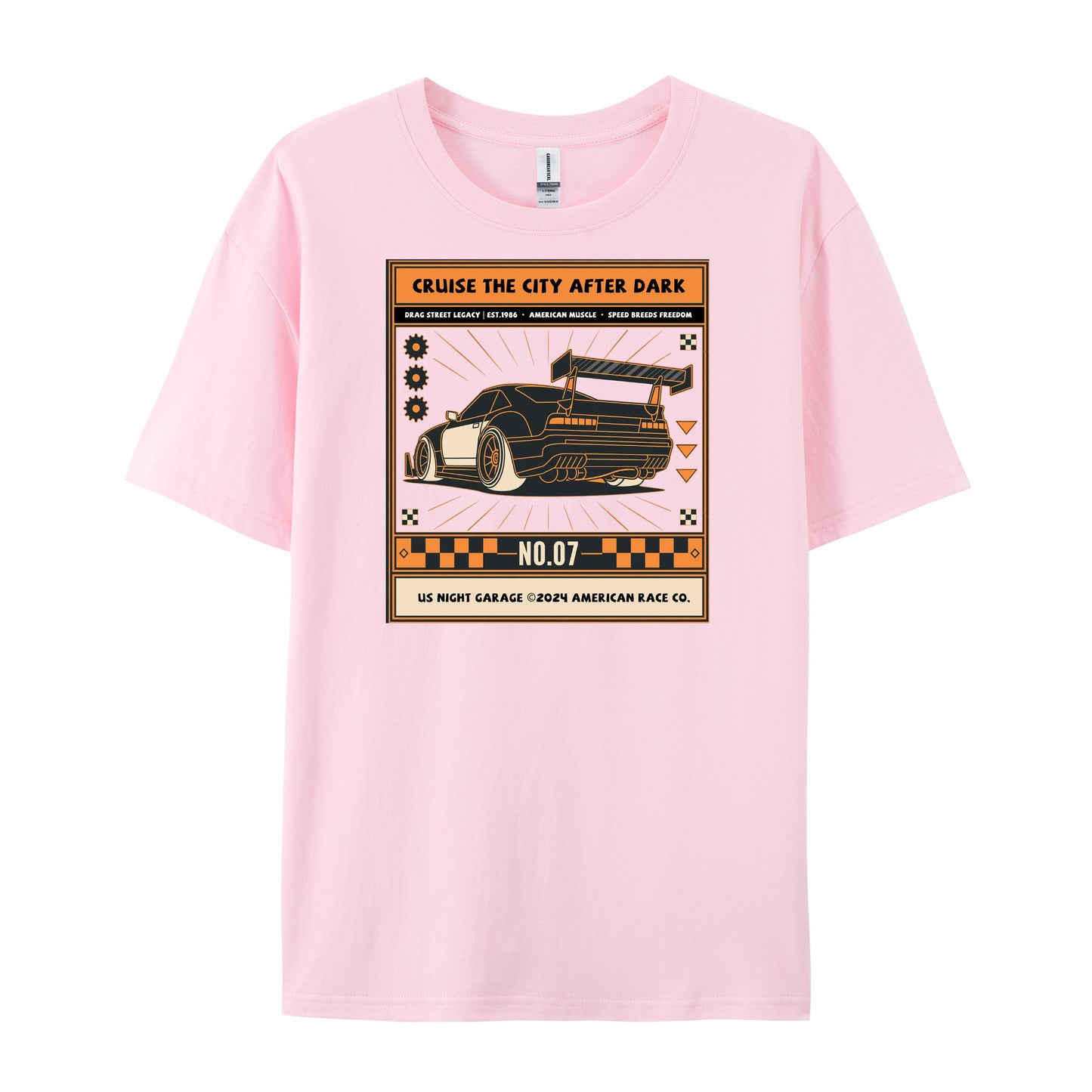 Retro Box Car Graphic Racing T-Shirts