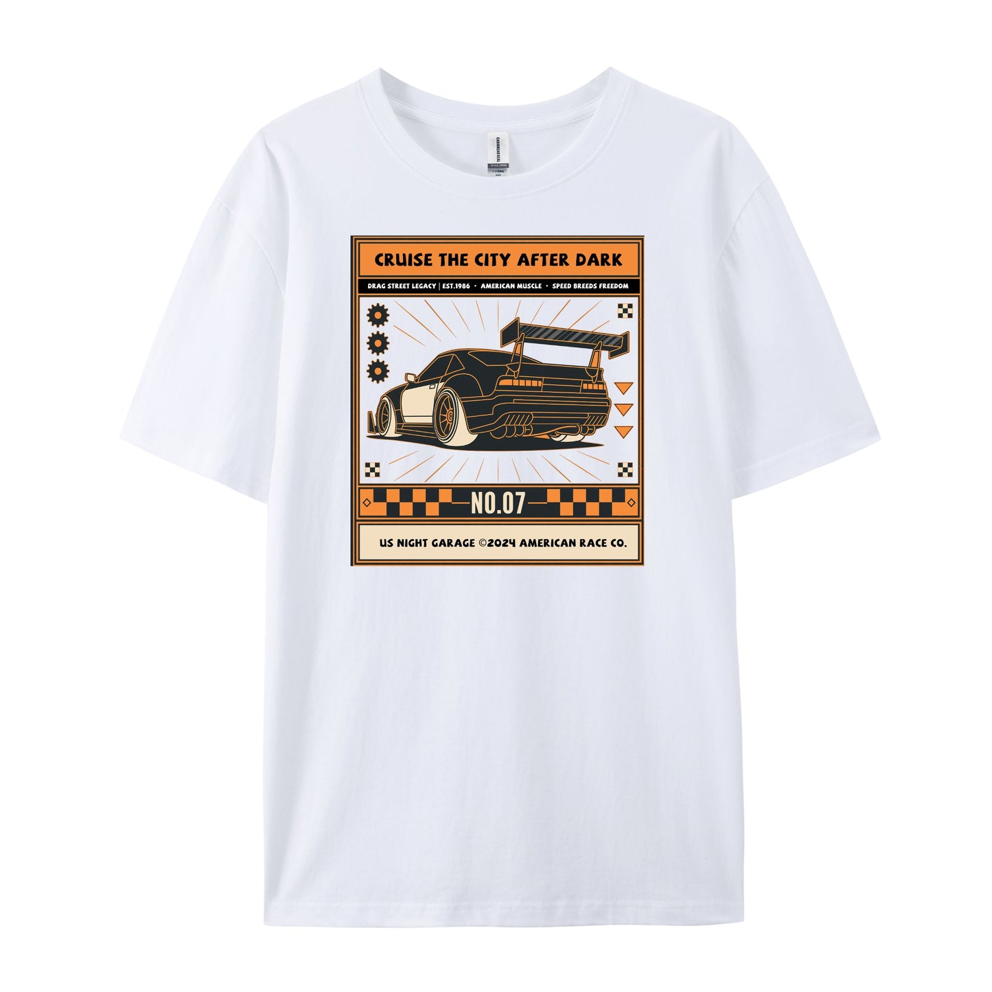 Retro Box Car Graphic Racing T-Shirts