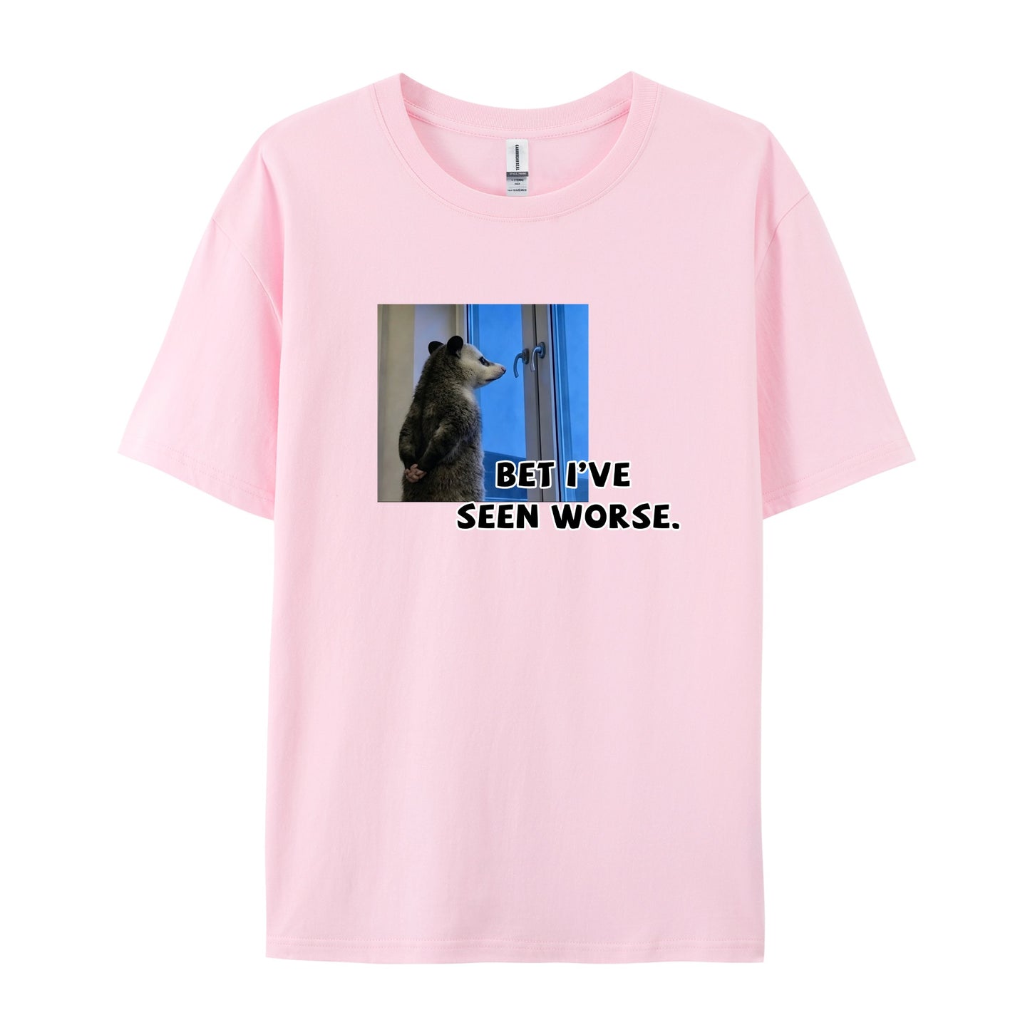 Realistic Opossum Meme Photo Print T-Shirts