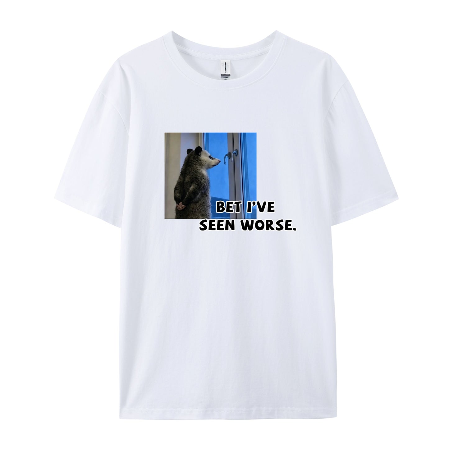 Realistic Opossum Meme Photo Print T-Shirts