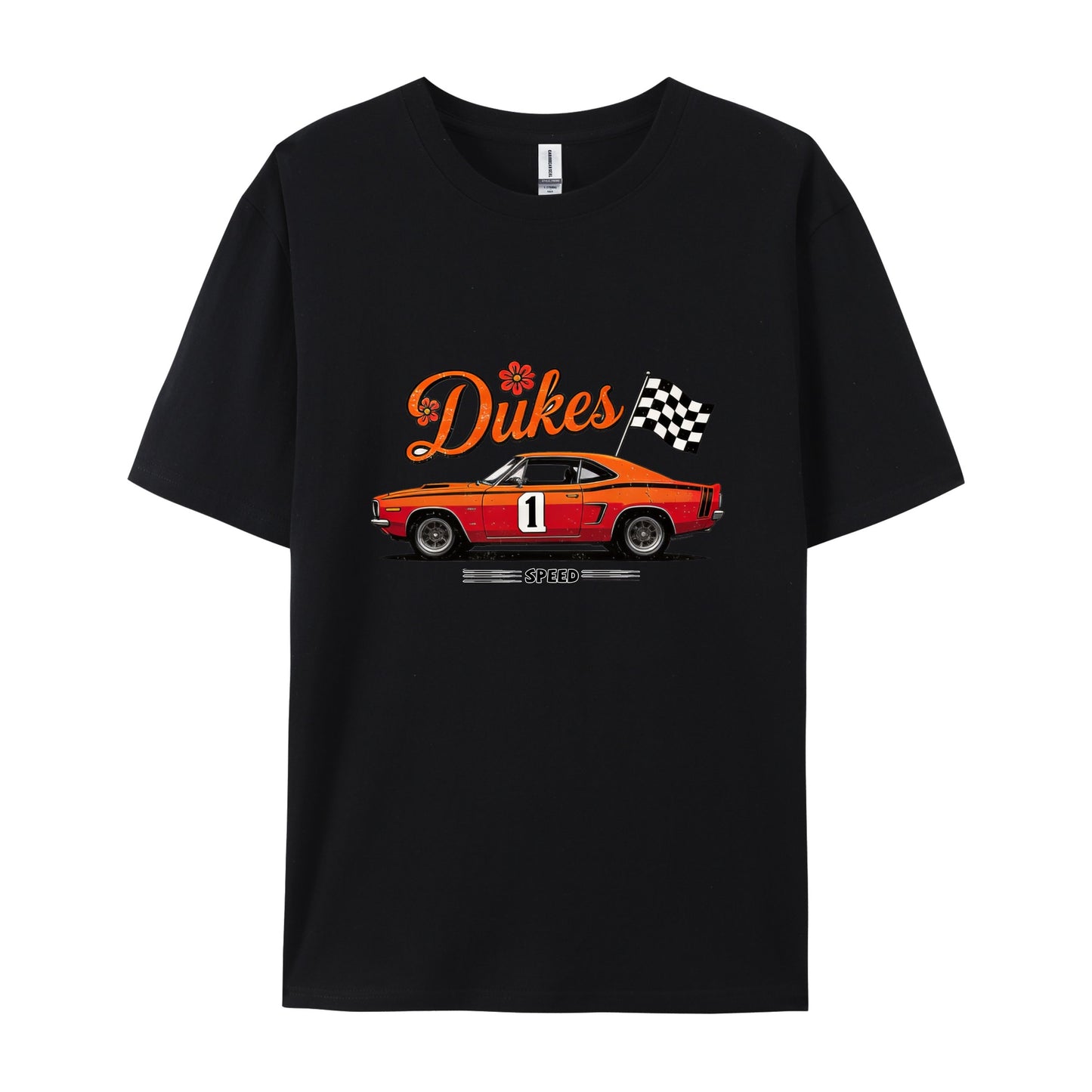 Retro Muscle Car Race Flag T-Shirts