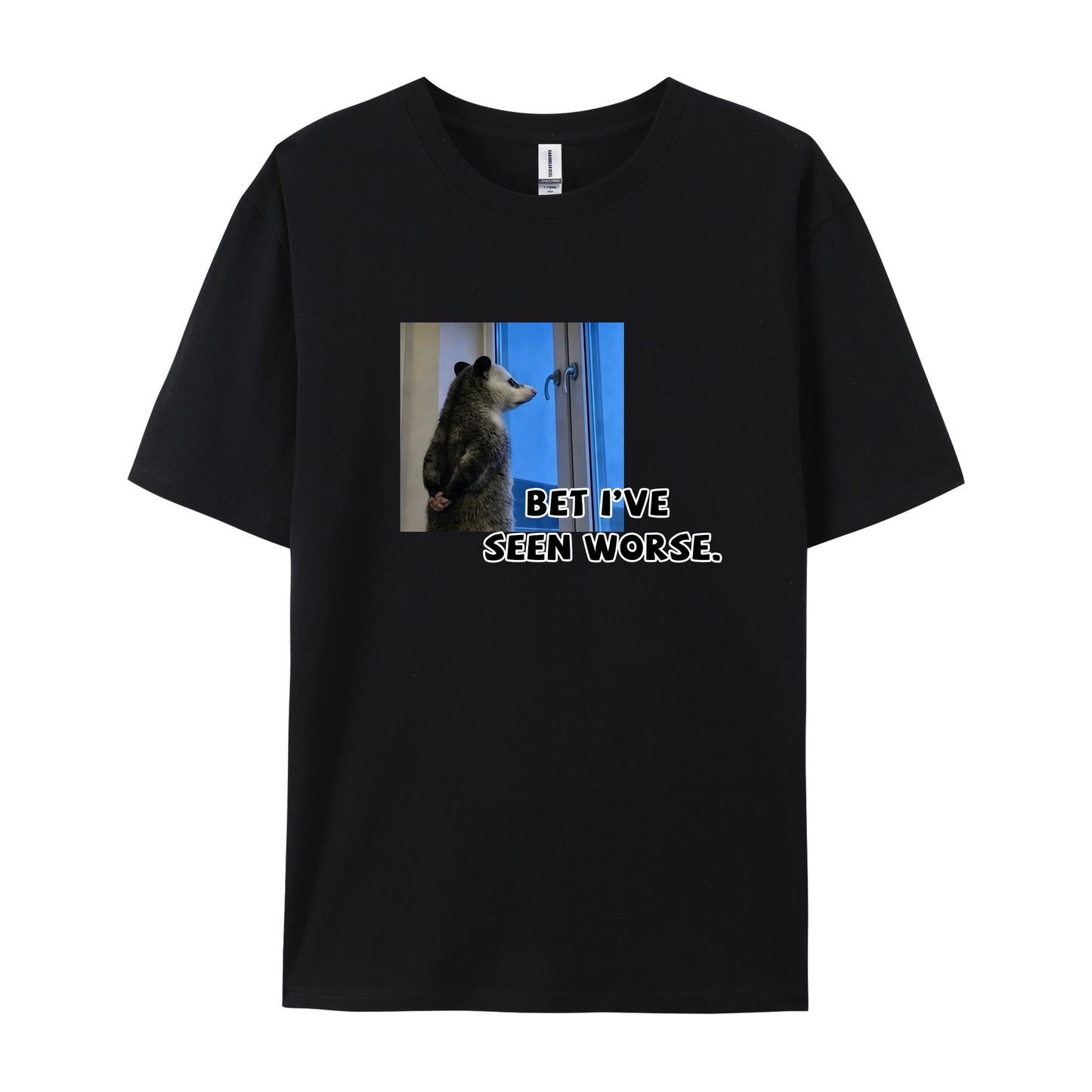 Realistic Opossum Meme Photo Print T-Shirts